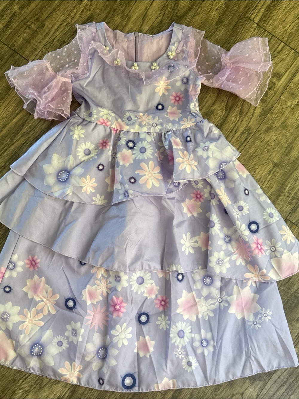 Kids Party Cosplay Encanto Isabela Dress Size 100 (3/4 yr old)